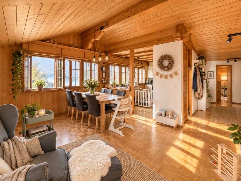 Charmante 4-Zimmer-Wohnung mit Balkon in Leissigen (2)