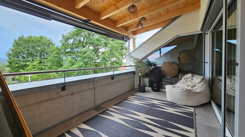 Gedeckter Terrasse