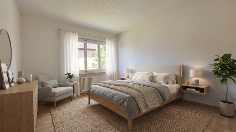 Appartamento di 2 camere luminoso con balcone a Grenchen – disponibile immediatamente! (3)