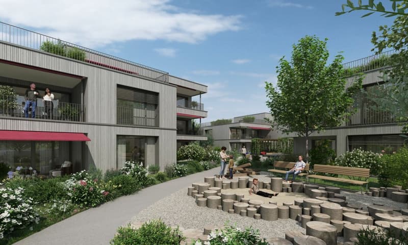 Appartamento mansardato moderno e grande con giardino in una posizione tranquilla (2)
