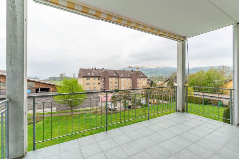 Blick vom Balkon