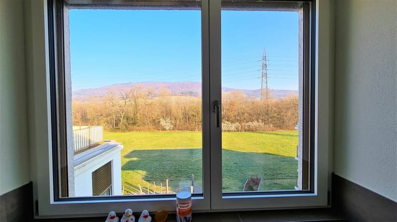 Blick aus Badezimmer