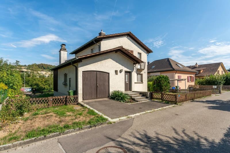 Westfassade mit Garage