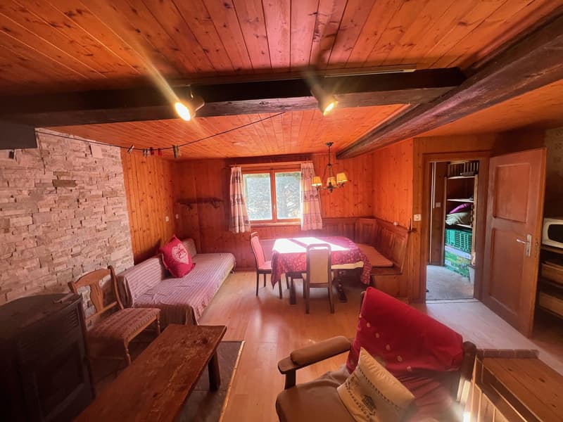 Opportunity to buy in La Tzoumaz, 4-room semi-detached chalet in a quiet area (5)