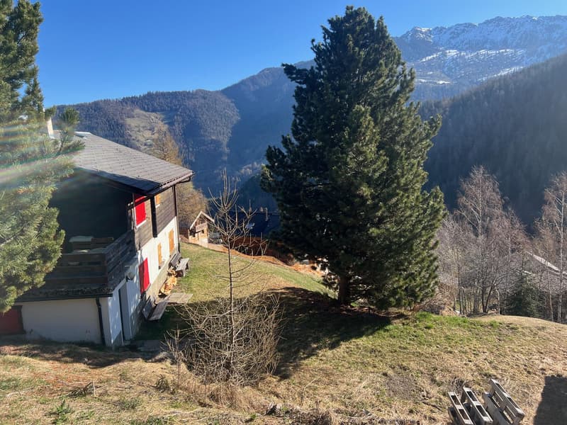 Opportunity to buy in La Tzoumaz, 4-room semi-detached chalet in a quiet area (13)