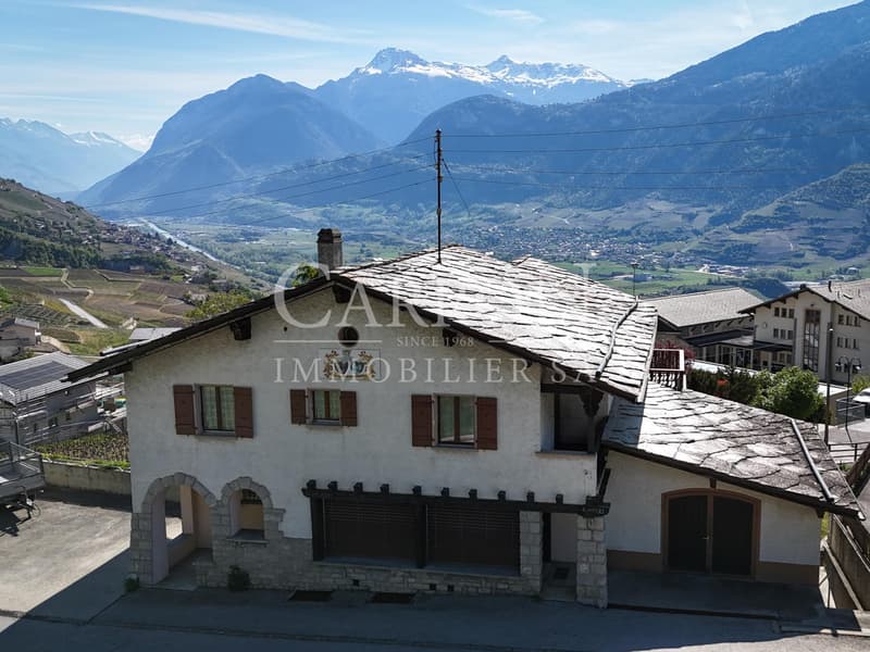 Bâtiment mixte avec fort potentiel de transformation à Flanthey (3)