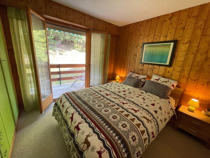EN EXCLUSIVITE a vendre 2.5 pièces dans la station de la Tzoumaz 4 Vallées (5)