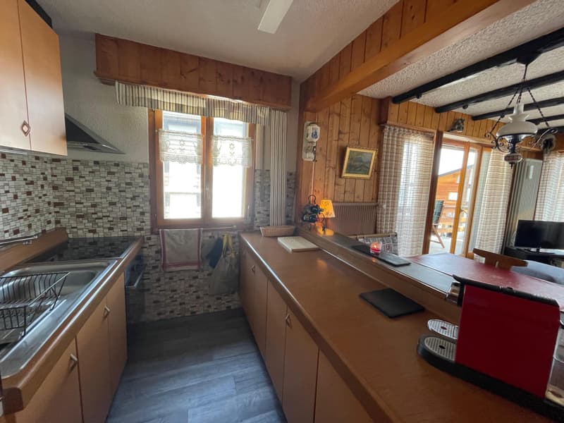 EN EXCLUSIVITE a vendre 2.5 pièces dans la station de la Tzoumaz 4 Vallées (4)