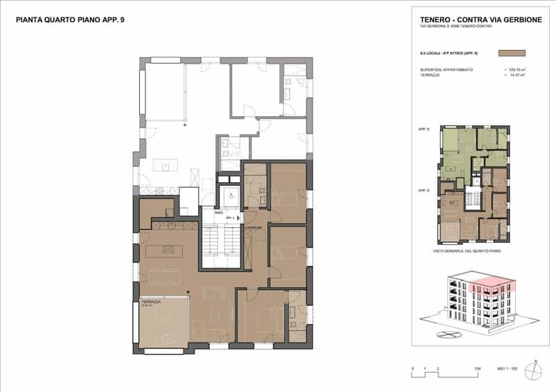 Residenz Gerbio - App. 9 - 4,5 Lokale - 4. Stock (2)