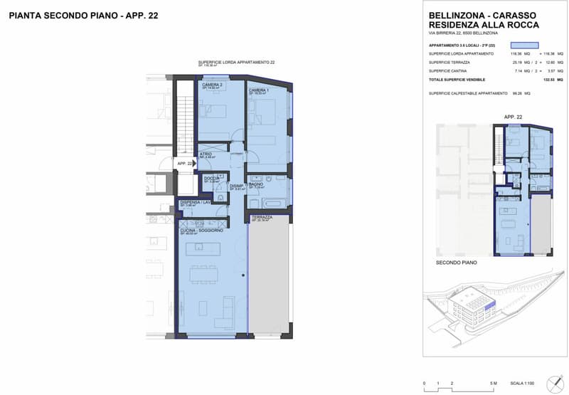 Residenza Alla Rocca - App. 6 all'ultimo piano - 3.5 locali (15)