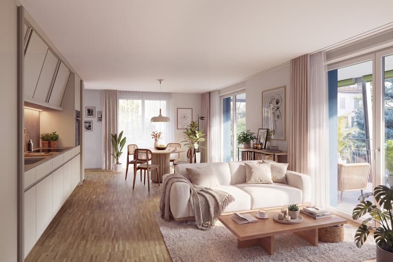 Erstbezug | Exklusive 3.5-Zimmer-Wohnung mit 30.5 m² Aussenfläche (5)