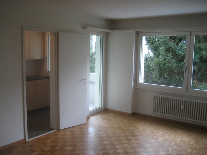Zugang Küche und Türe zu Balkon