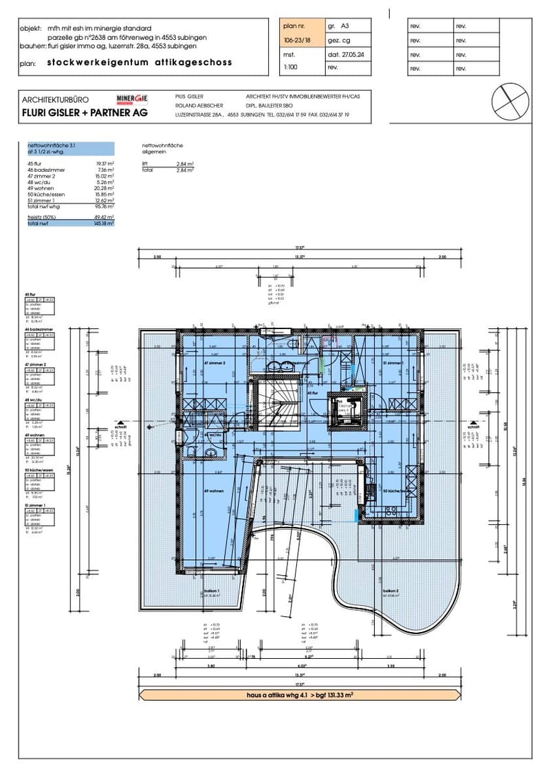 Attraktive 3.5-Zimmer-Dachwohnung im Neubau – Subingen, Föhrenweg 1 (9)