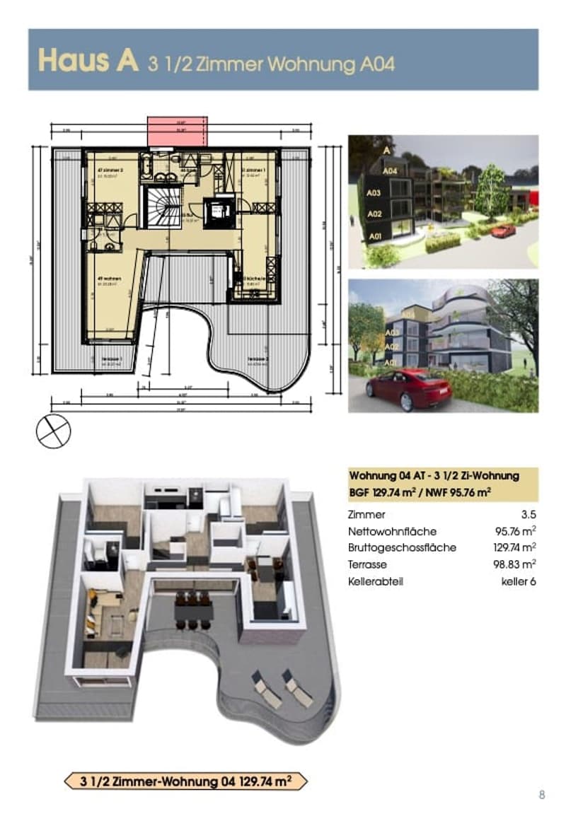 3.5 Zimmer - Wohnung  Attika (4)