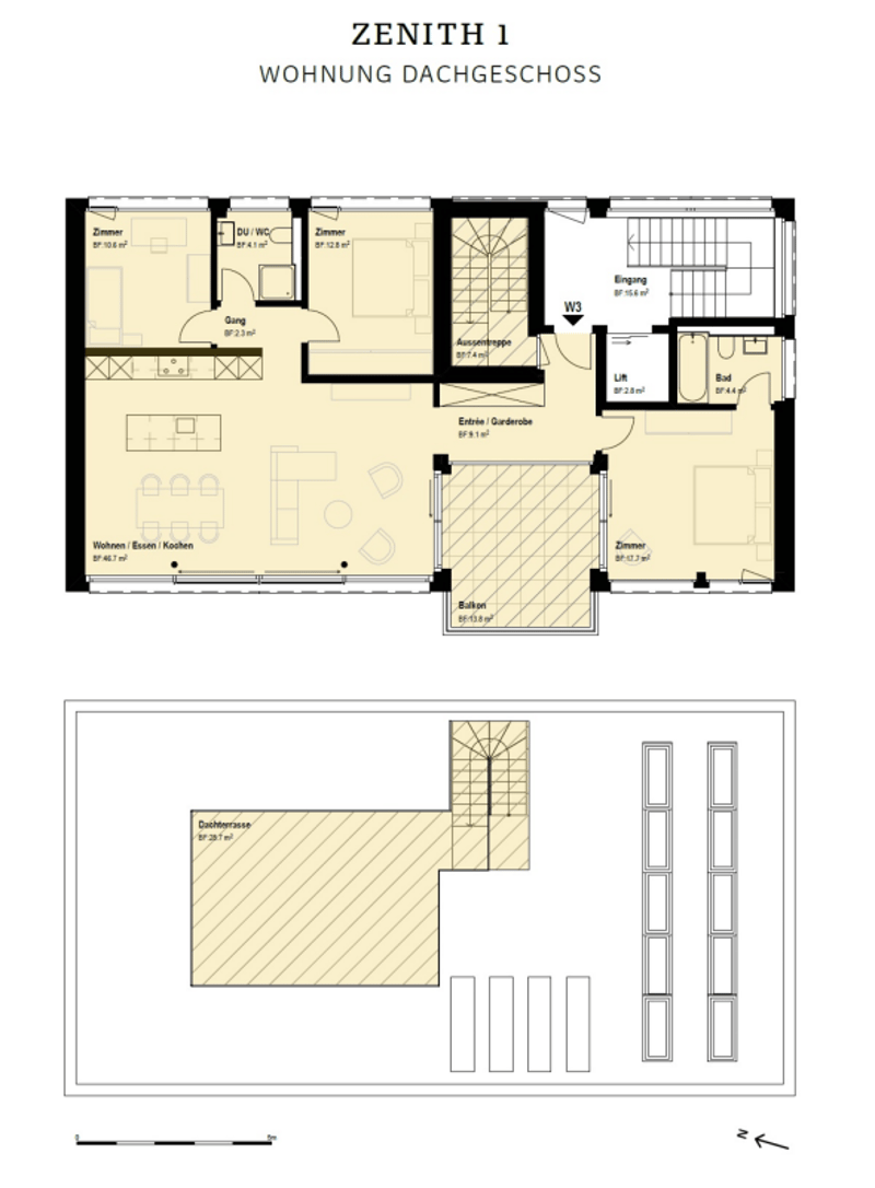 Exclusive 4.5-room attic apartment with roof terrace (4)