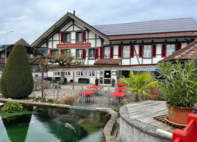 Emmental: Ristorante con camere per gli ospiti in posizione privilegiata in affitto (1)