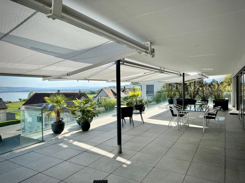 Appartement de terrasse incomparable avec vue sur le lac et les Alpes (6)