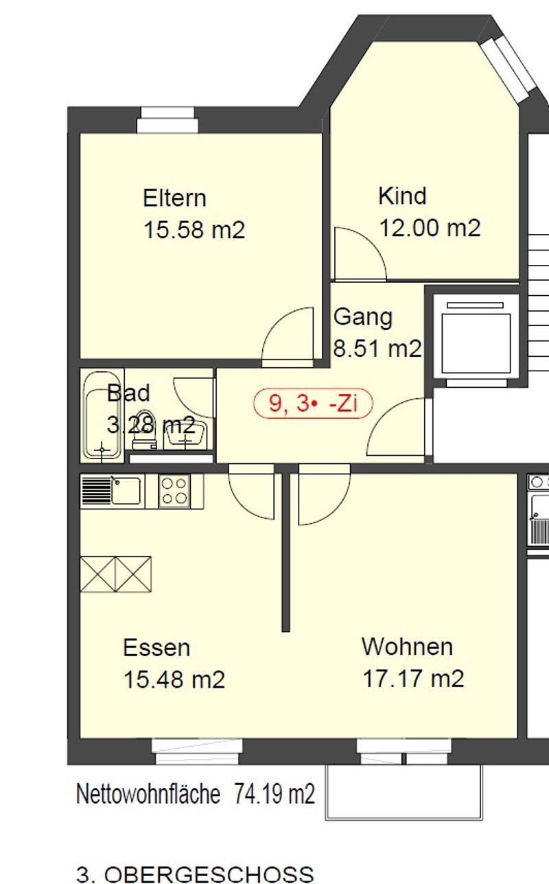 Gemütliche 3.5-Zimmer-Wohnung in ruhiger Lage von St. Gallen (6)