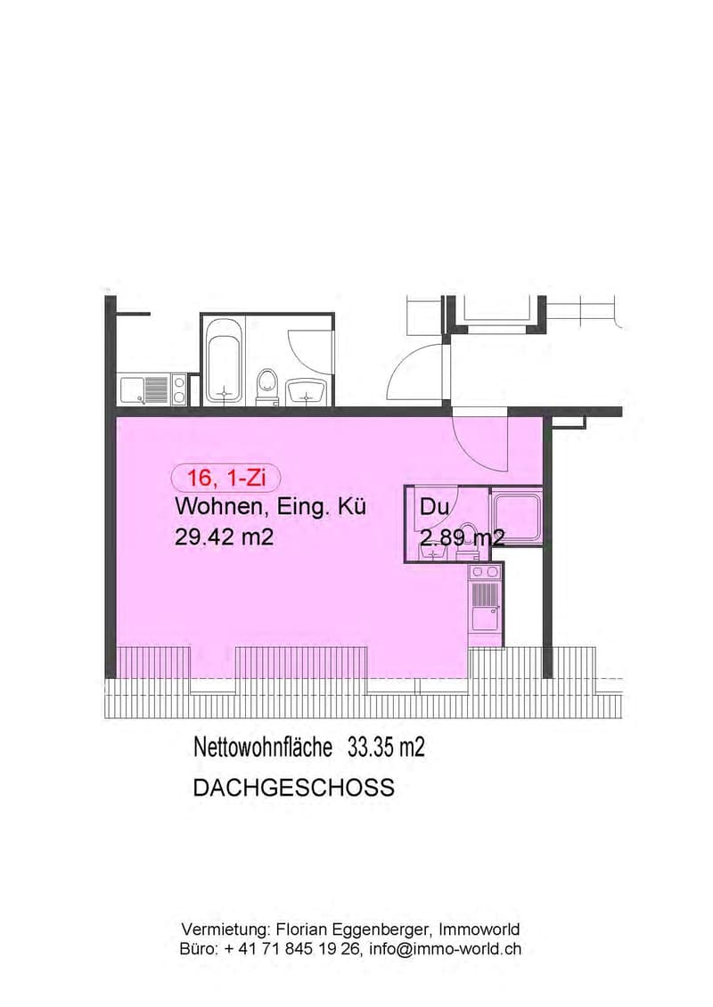 Zentrumsnahe 1-Zimmerwohnung in St. Gallen (6)
