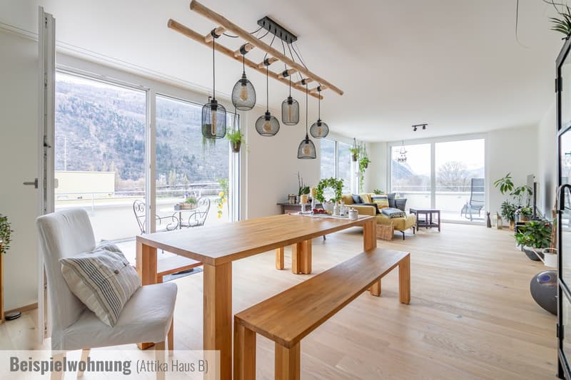 Appartement en attique de 4,5 pièces à Raron (3)