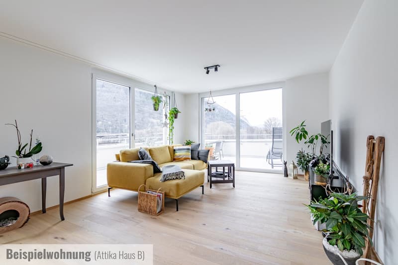Appartement en attique de 4,5 pièces à Raron (4)