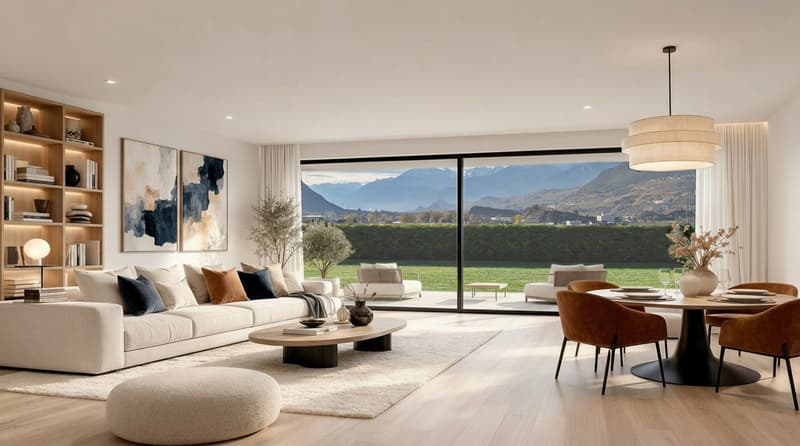 For Sale 3.5-Room Apartment with Lawn in Chippis (2)