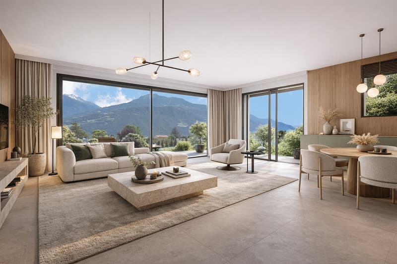 SPLENDIDE VILLA CONTEMPORAINE 5.5 PCES A PLAN-CONTHEY (2)