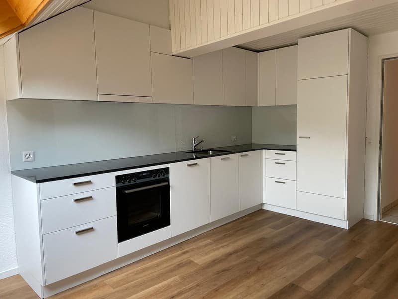 Neue Küche mit Glaskeramikkochfeld