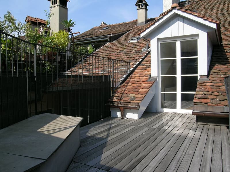 Wohnen in der Berner Altstadt – einzigartige Dachwohnung mit Terrasse (1)