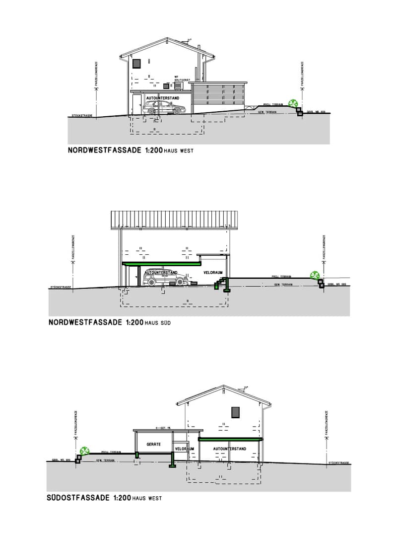 garage, car parking space, dimensions