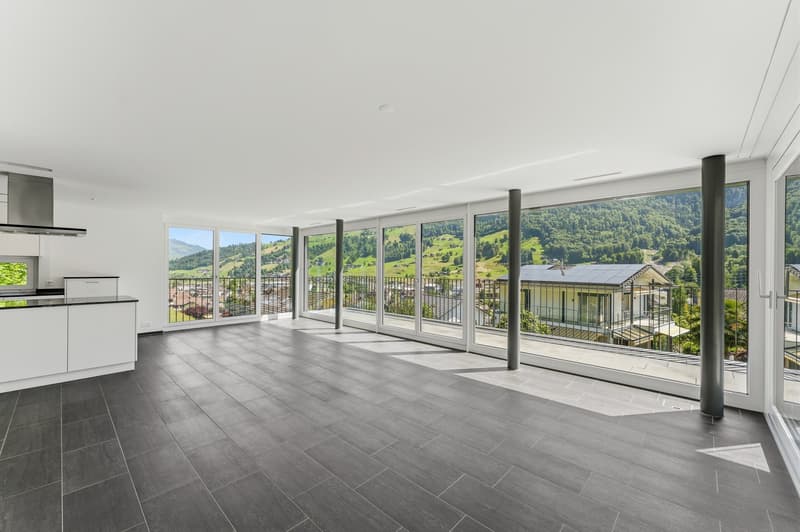 Appartamento di giardino 5,5 locali con vista sulle montagne di Nidwalden (4)