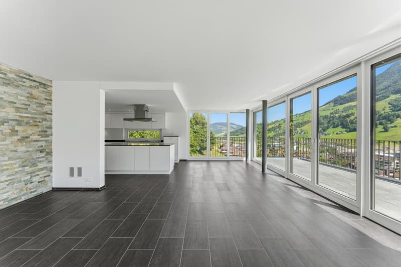 Charmant appartement de 4,5 pièces en duplex avec vue sur les montagnes à Dallenwil (8)