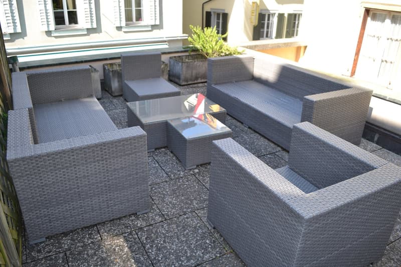 Gemeinschaftsterrasse mit Lounge