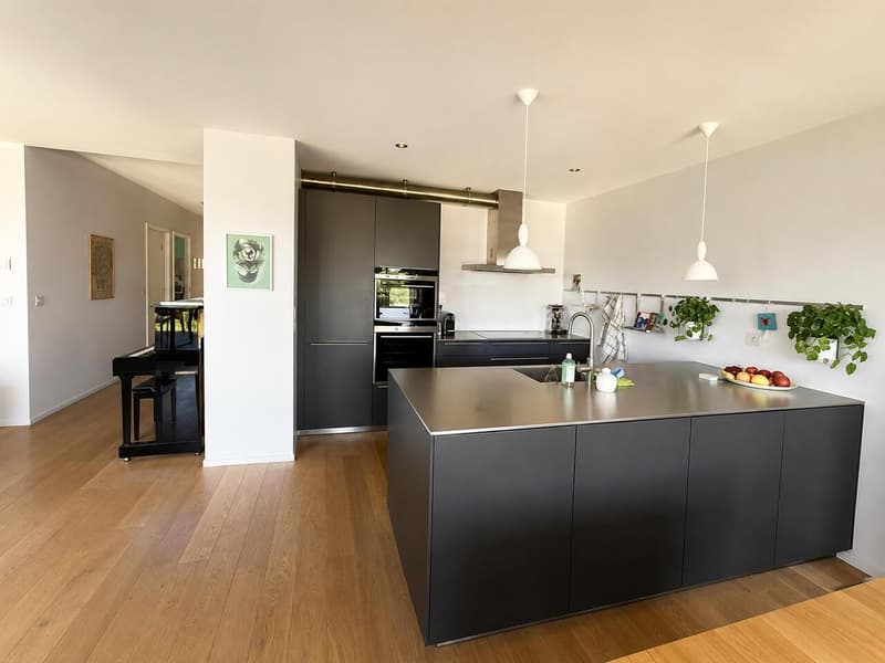 Contemporary 5.5-room apartment with terrace, garden and lake view (3)