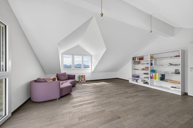 Spacious 4.5-room duplex In the heart of the vineyards, with a view of Lake and Alps (11)