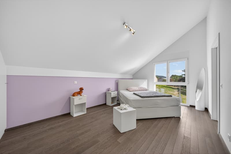 Spacious 4.5-room duplex In the heart of the vineyards, with a view of Lake and Alps (8)