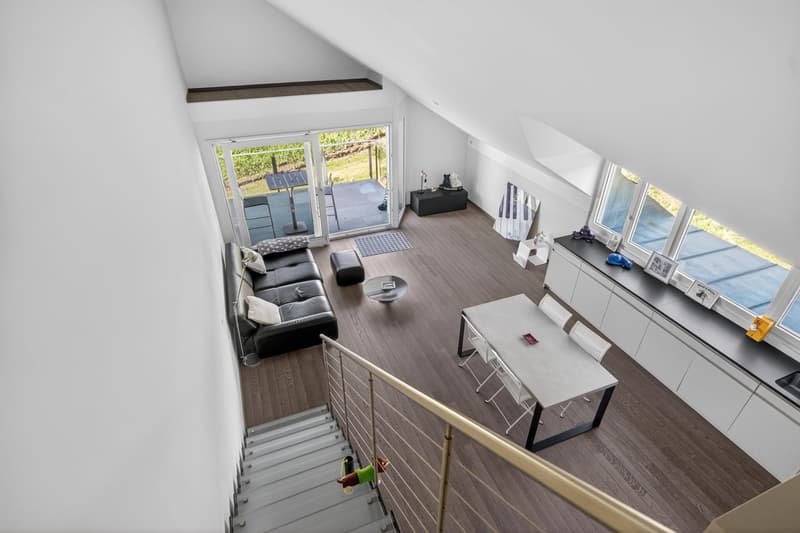 Spacious 4.5-room duplex In the heart of the vineyards, with a view of Lake and Alps (3)