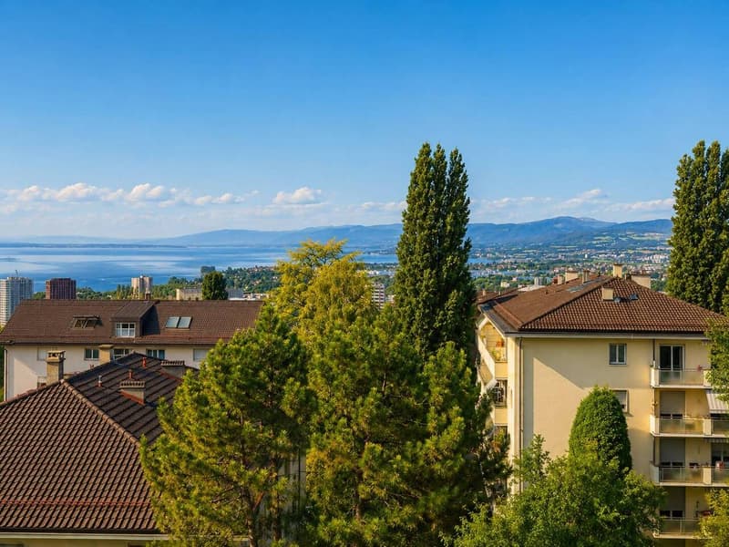 Bel appartement de 4.5 pièces Grand balcon avec vue Lac (9)