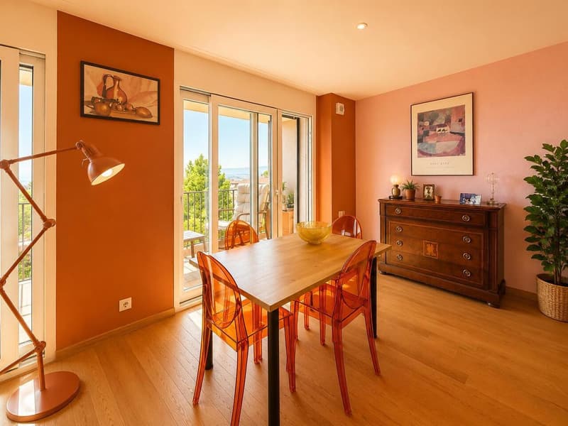 Bel appartement de 4.5 pièces Grand balcon avec vue Lac (4)