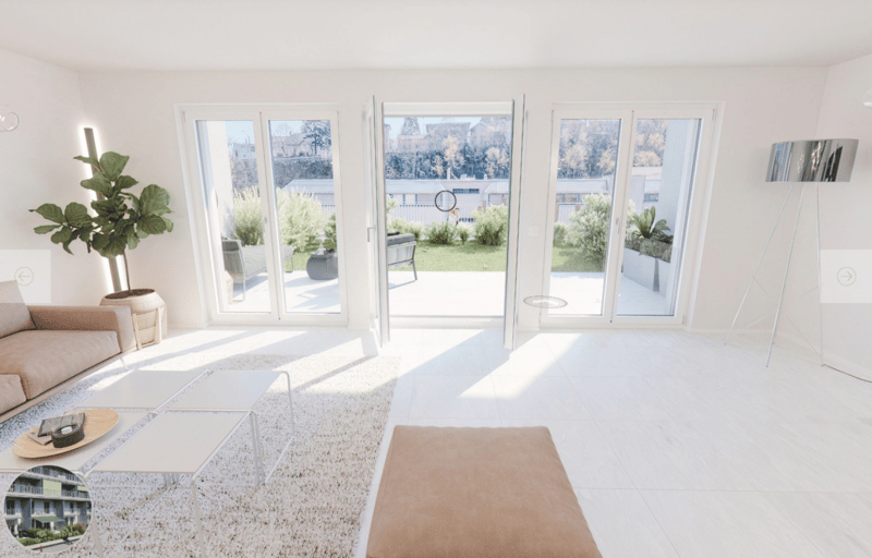Grande appartamento di 5,5 locali in città con giardino e terrazze doppie (4)