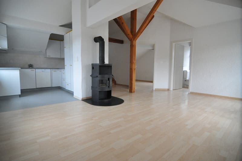 Wohnzimmer mit Schwedenofen