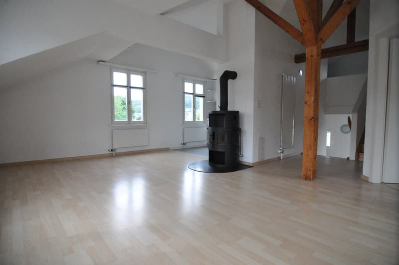 Wohnzimmer mit Schwedenofen
