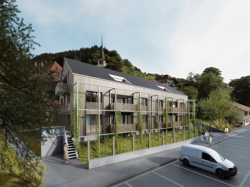 neue und moderne 3.5-Zimmer-Dachgeschosswohnung mit Aussicht ins Grüne (1)