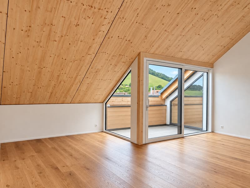 neue und moderne 3.5-Zimmer-Dachgeschosswohnung mit Aussicht ins Grüne (5)