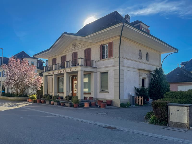 Ampio edificio residenziale e commerciale di 8,5 vani con riserva di terreno edificabile in posizione centrale (1)