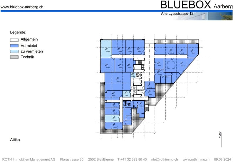 The floor plan shows an Attika building with multiple rooms, including a living room, kitchen, bedrooms, and bathrooms. There is a balcony or terrace visible on the plan.