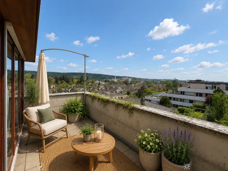 Charmante 4.5-Zimmer-Wohnung mit Balkon und schöner Aussicht in Biel (4)