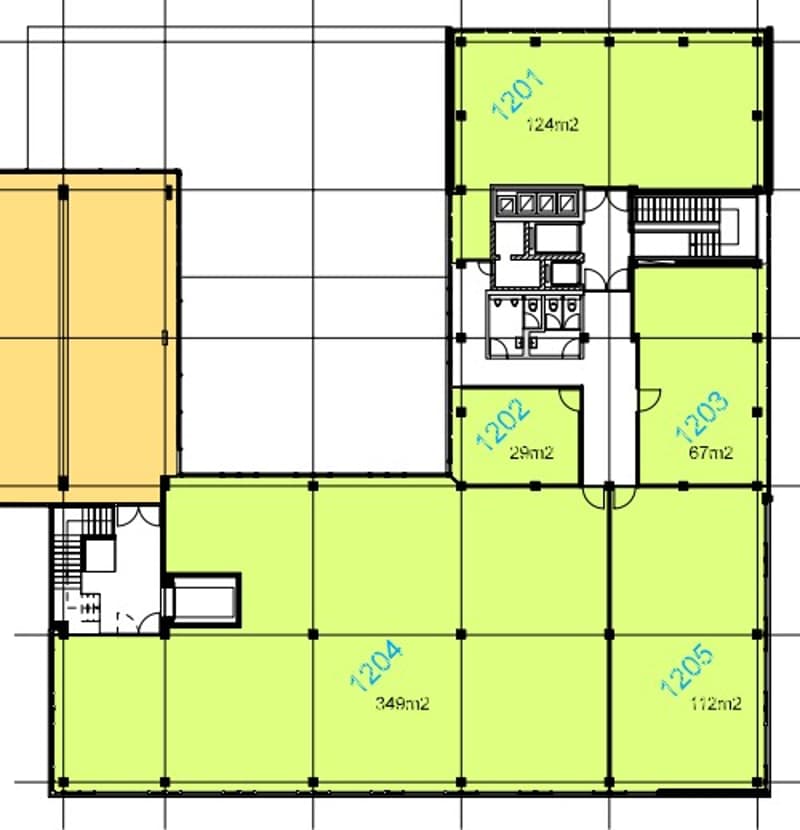 Nuovo ufficio/spazio commerciale creato 349m2 BGF al 2° piano (6)