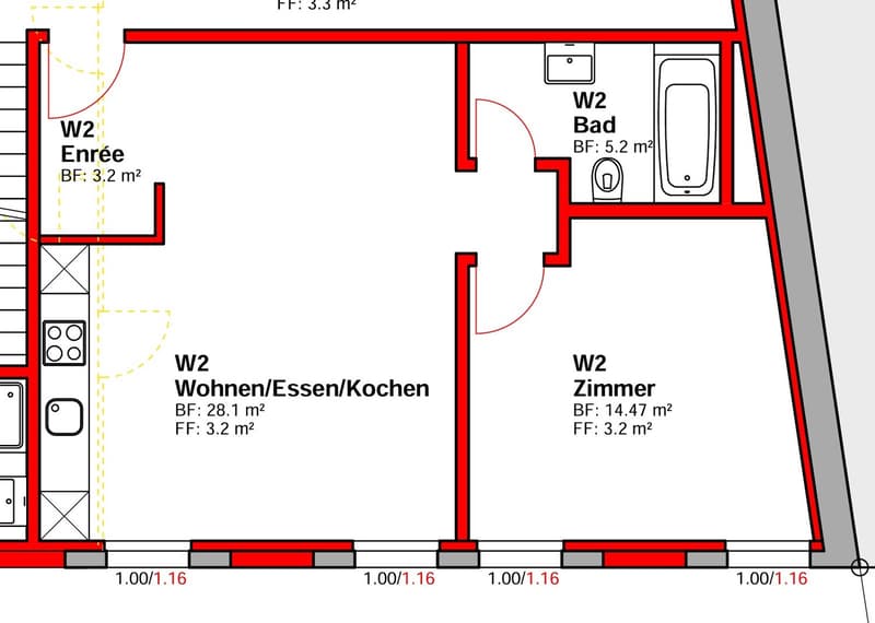 Newly renovated 2.5-room apartments (7)