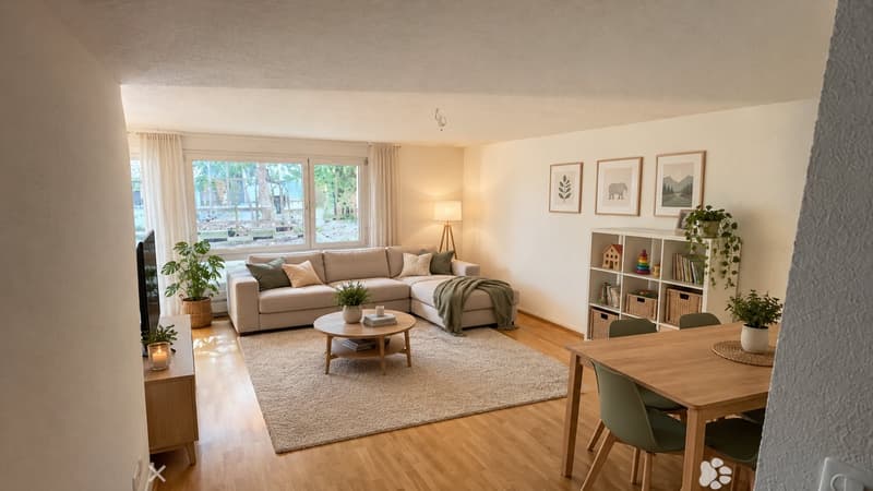 Helle 4.5-Zimmer-Wohnung im Erdgeschoss mit Gartensitzplatz (2)